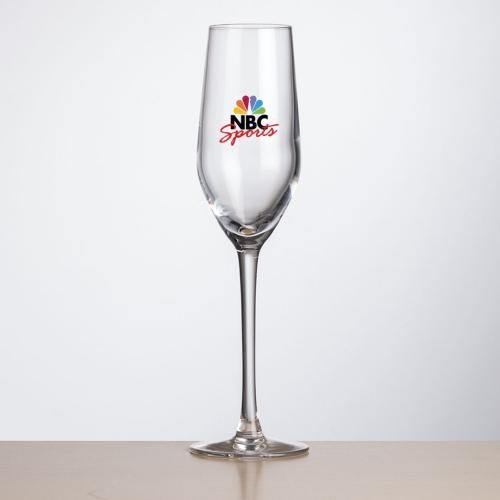 Corporate Gifts - Barware - Champagne Flutes - Lethbridge Flute - Full Color
