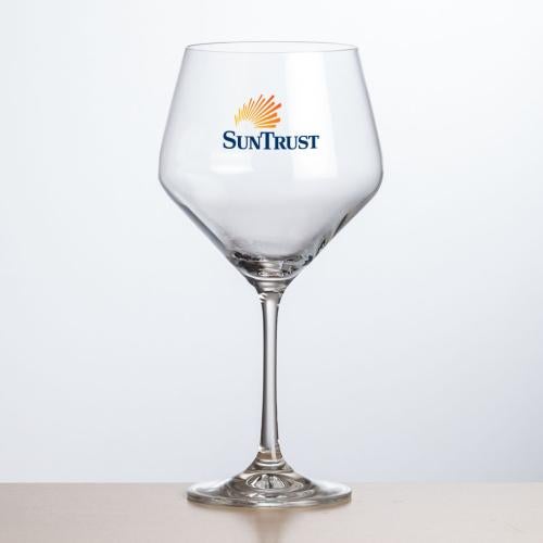 Corporate Gifts - Barware - Wine Glasses - Bengston Burgundy Wine - Full Color