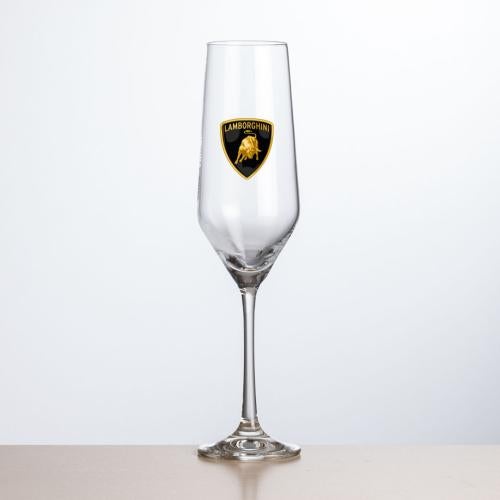 Corporate Gifts - Barware - Champagne Flutes - Bengston Flute - Full Color