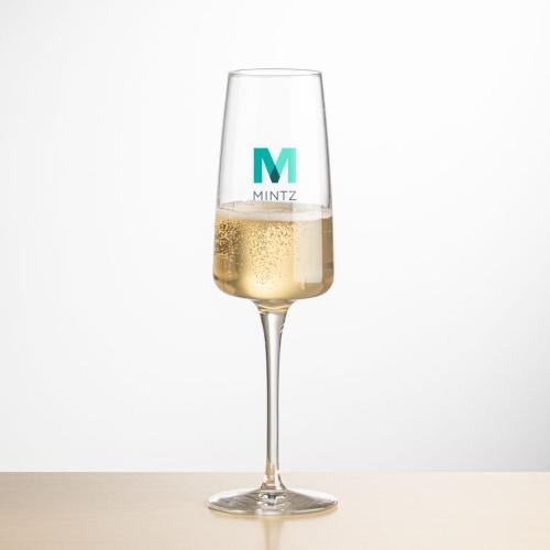 Corporate Gifts - Barware - Champagne Flutes - Dunhill Flute - Full Color