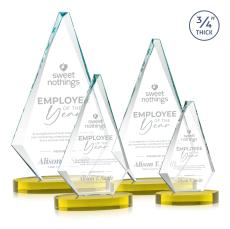 Windsor Gold on Alberton Base Diamond Crystal Award - Awards and Trophies
