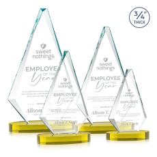 Windsor Gold on Alberton Base Diamond Crystal Award - Diamond Awards