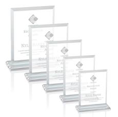 Denison Clear  Rectangle Crystal Award - Awards and Trophies