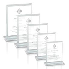 Denison Clear  Rectangle Crystal Award - Awards and Trophies