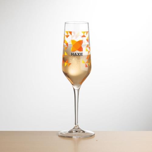 Corporate Gifts - Barware - Champagne Flutes - Germain Flute - Full Color
