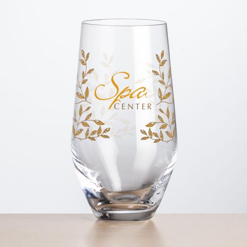Corporate Gifts - Barware - Champagne Flutes - Reina Stemless Flute - Full Color