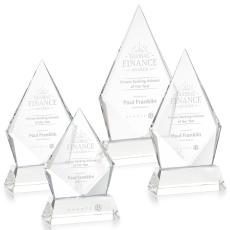 Shelton Clear on Newhaven Base Diamond Crystal Award - Crystal Awards
