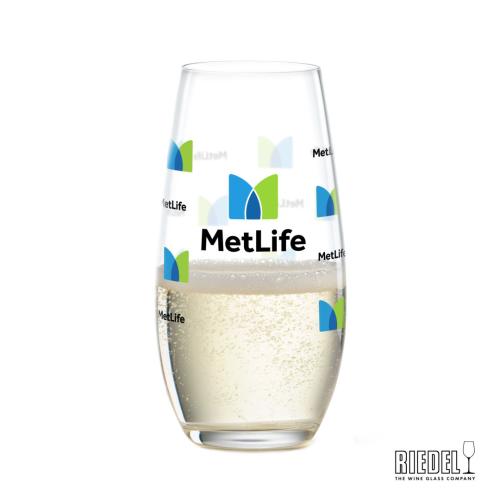 Corporate Gifts - Barware - Champagne Flutes - RIEDEL Stemless Flute - 9.25oz - Full Color
