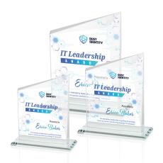 Bellamy Full Color Clear Peaks Crystal Award - Crystal Awards