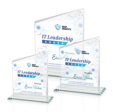 Bellamy Full Color Clear Peaks Crystal Award - Awards and Trophies