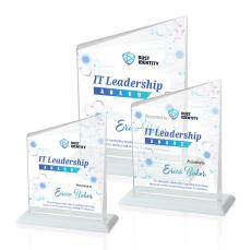 Bellamy Full Color White Peaks Crystal Award - Awards and Trophies