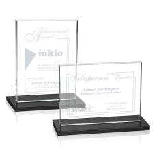 Emperor  Black (Horiz) Rectangle Crystal Award - Awards and Trophies