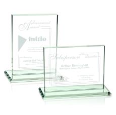 Emperor Jade (Horiz) Rectangle Glass Award - Glass Awards