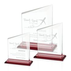 Employee Gifts - Bellamy Red  Peaks Crystal Award