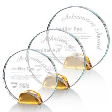 Employee Gifts - Maplin Amber Circle Crystal Award