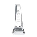 Rustern Clear on Base Obelisk Crystal Award