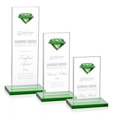 Employee Gifts - Bayview Gemstone Emerald Towers Crystal Award
