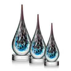 Employee Gifts - Bonetta Tear Drop Glass Award