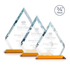 Employee Gifts - Apex Amber Diamond Crystal Award
