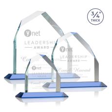 Employee Gifts - Austere Peak Sky Blue Peaks Crystal Award