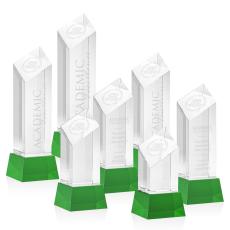 Employee Gifts - Barone Green on Base Towers Crystal Award