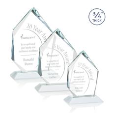 Employee Gifts - Deerhurst Ice Peak White Peaks Crystal Award