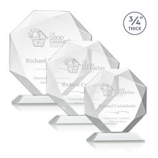 Employee Gifts - Bradford White Polygon Crystal Award