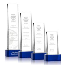 Employee Gifts - Milnerton Blue on Base Towers Crystal Award