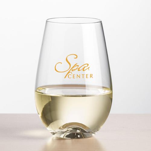 Corporate Gifts - Barware - Wine Glasses - Stemless - Boston Stemless Wine - Imprinted