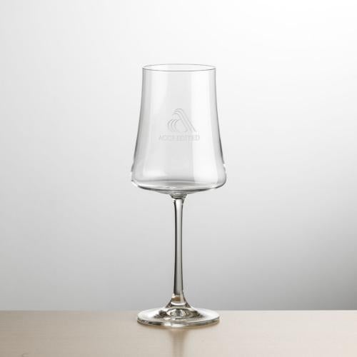 Corporate Gifts - Barware - Wine Glasses - Dakota Wine - Deep Etch