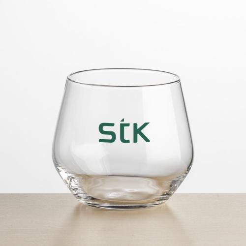 Corporate Gifts - Barware - Wine Glasses - Stemless - Mandelay Stemless Wine - Imprinted