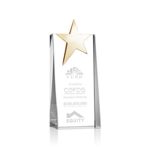 Awards and Trophies - Crystal Awards - Fanshaw Gold Star Towers Crystal Award
