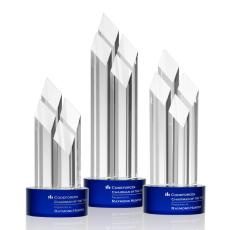 Overton Blue  Towers Crystal Award - Crystal Awards
