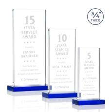 Employee Gifts - Arizona Blue Rectangle Crystal Award