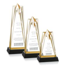 Employee Gifts - Rosina Gold On Base Star Acrylic Award