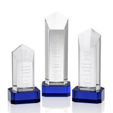 Employee Gifts - Jolanda Blue  on Base Towers Crystal Award