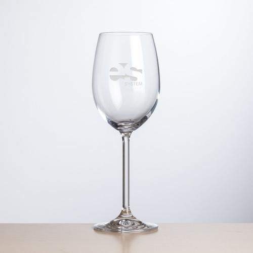 Corporate Gifts - Barware - Wine Glasses - Woodbridge Wine - Deep Etch