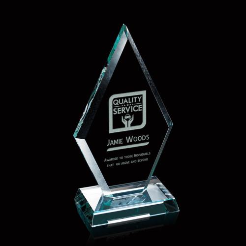 Awards and Trophies - Diamond Awards - Premier Jade Diamond Glass Award
