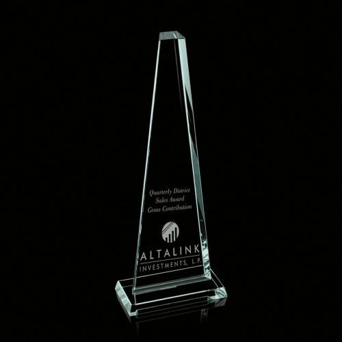 Awards and Trophies - Crystal Awards - Glass Awards - Pinnacle Jade Towers Glass Award