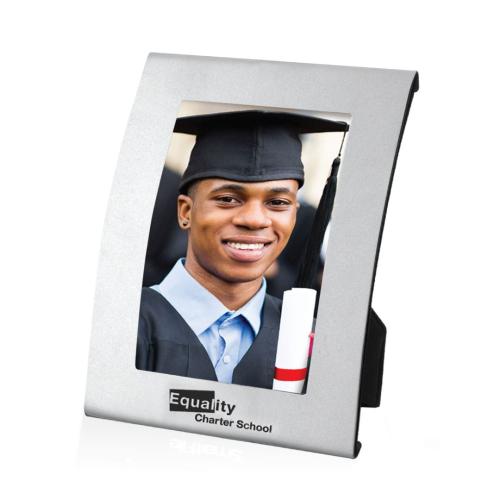 Corporate Gifts - Desk Accessories - Picture Frames - Arc  - Silver