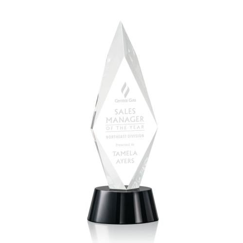 Awards and Trophies - Crystal Awards - Manilow Diamond Crystal Award