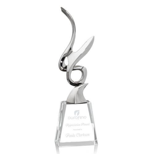 Awards and Trophies - Crystal Awards - Tatiana Silver Crystal Award