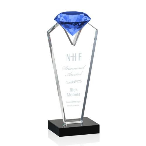 Awards and Trophies - Crystal Awards - Endeavour Sapphire Crystal Award