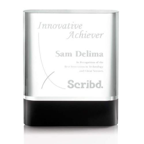 Awards and Trophies - Crystal Awards - Tudor Rectangle Crystal Award