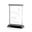Tobermory Black (Vertical) Rectangle Crystal Award