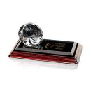 Gemstone Diamond on Rosewood Crystal Award