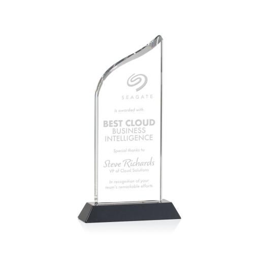 Awards and Trophies - Crystal Awards - Pollock Black Peaks Crystal Award