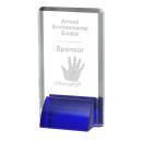 Veronese Blue Rectangle Crystal Award