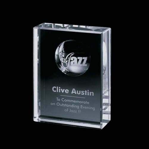 Awards and Trophies - Crystal Awards - Rowland Rectangle Crystal Award