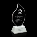 Martinique White Flame Crystal Award